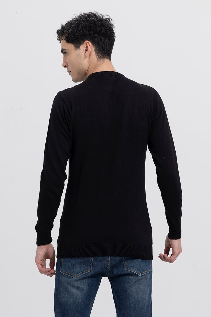 Cordial Black Ribbed T-shirt | Relove