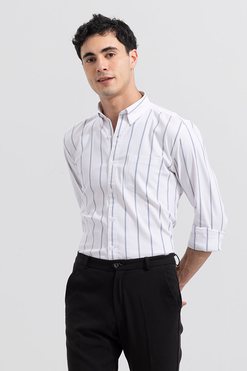 String Stripe White Shirt | Relove