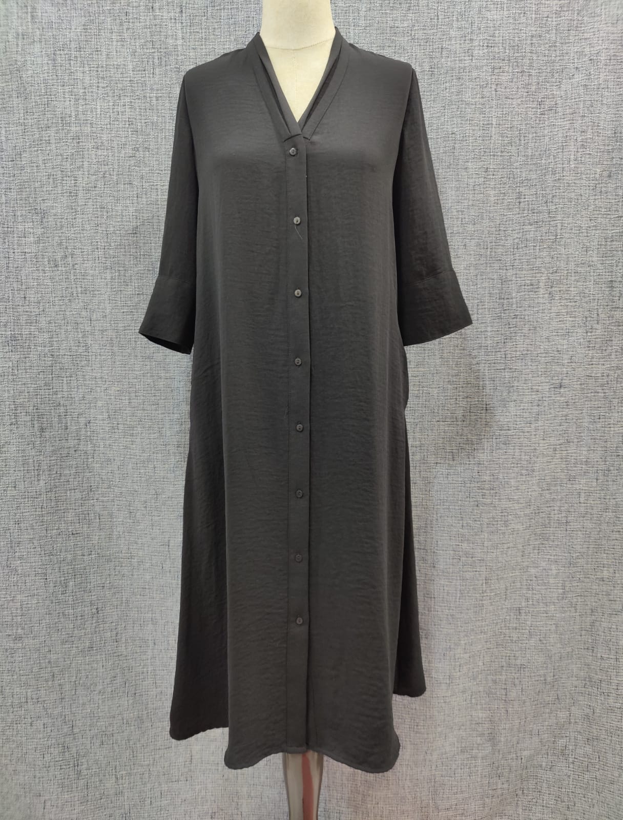 ZARA Sheer Black V Collar Dress | Relove