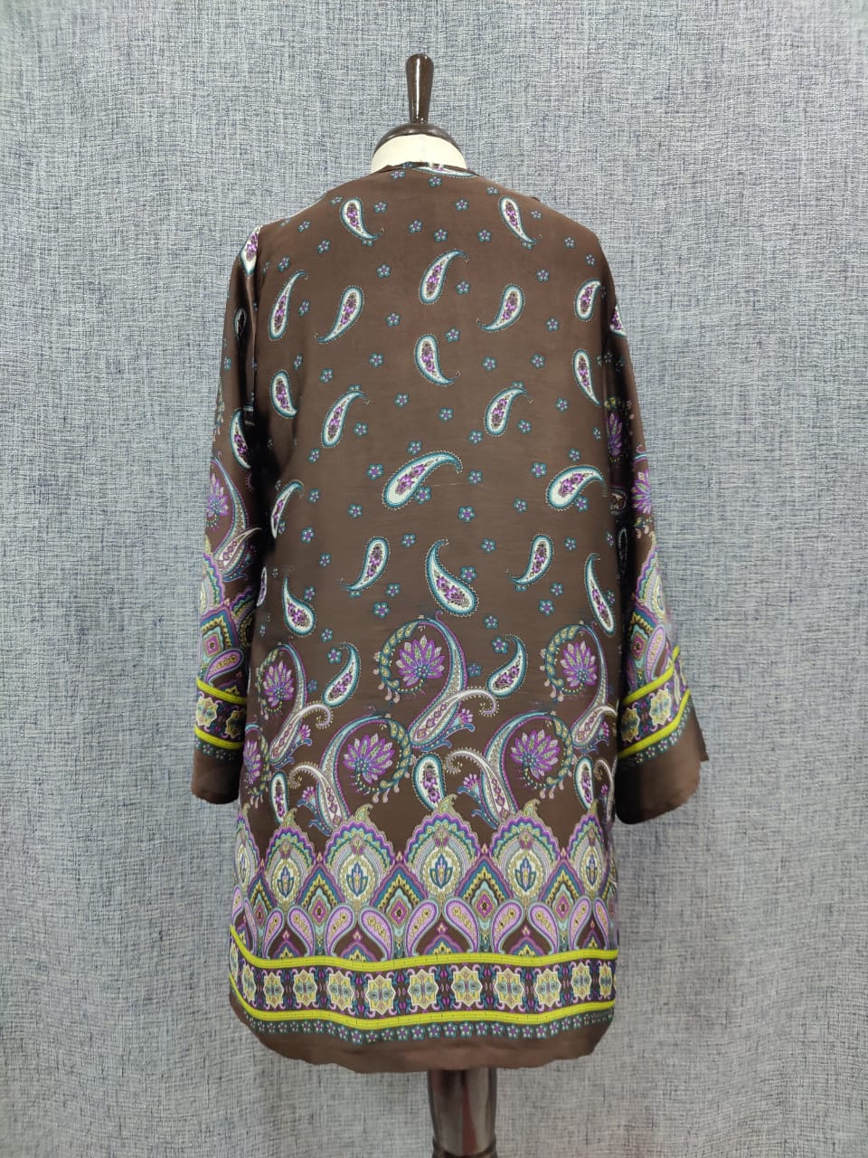 ZARA Women Printed Long Top Silk Finish | Relove