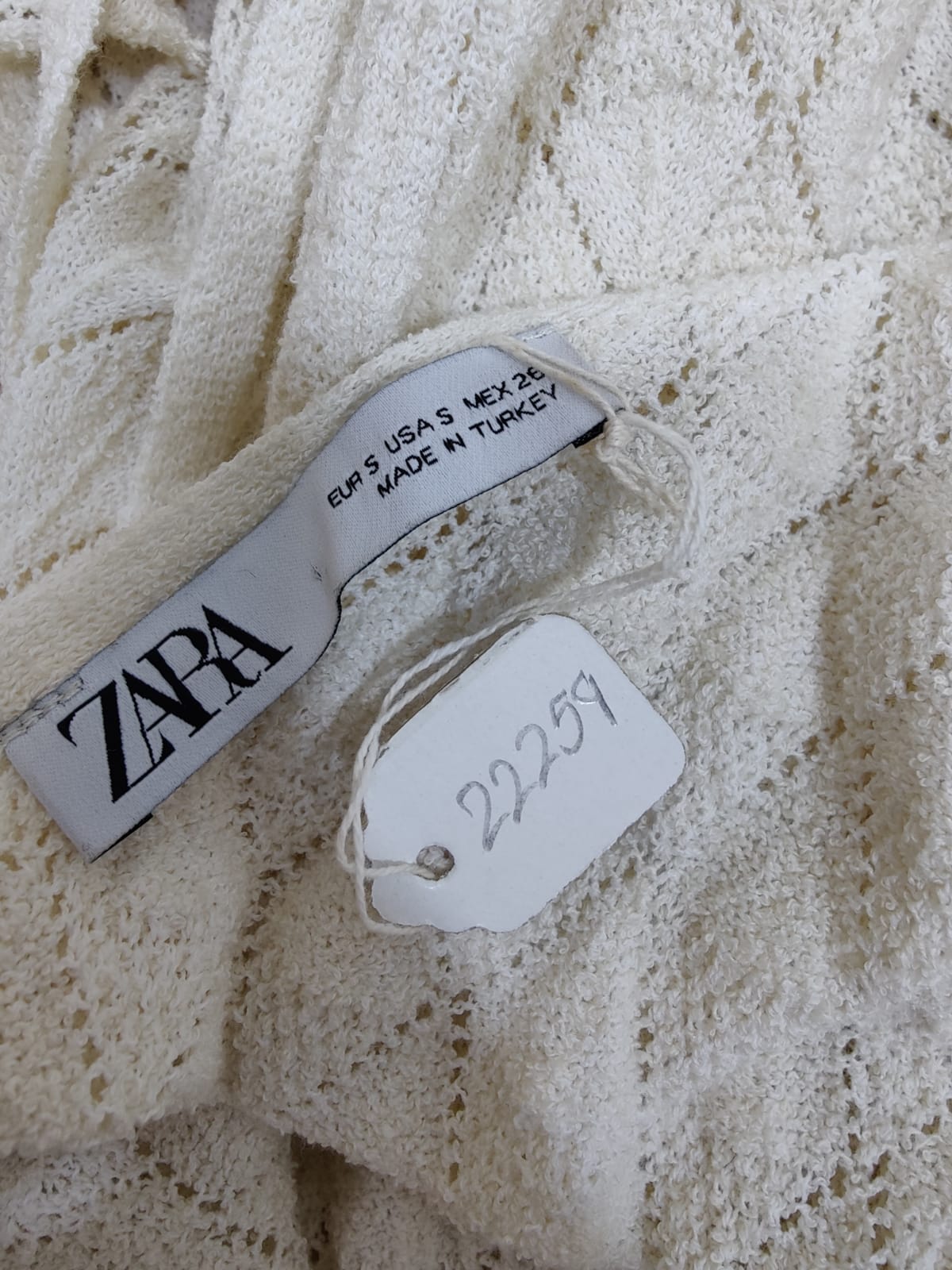 ZARA White Crochet Tie Up Dress | Relove