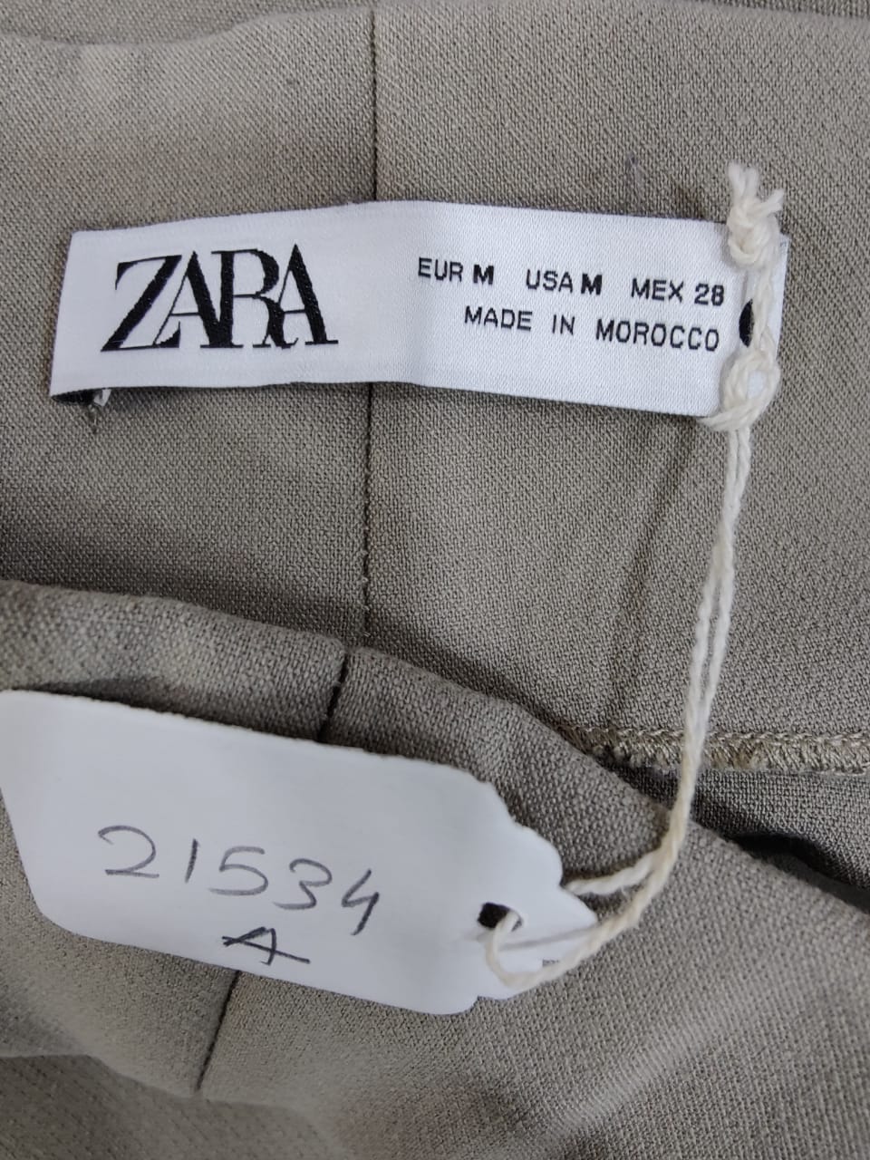 ZARA Grey High Waist Trouser | Relove