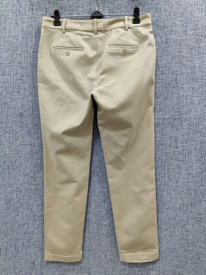 ZARA Light Brown Plain Trouser Pants | Relove