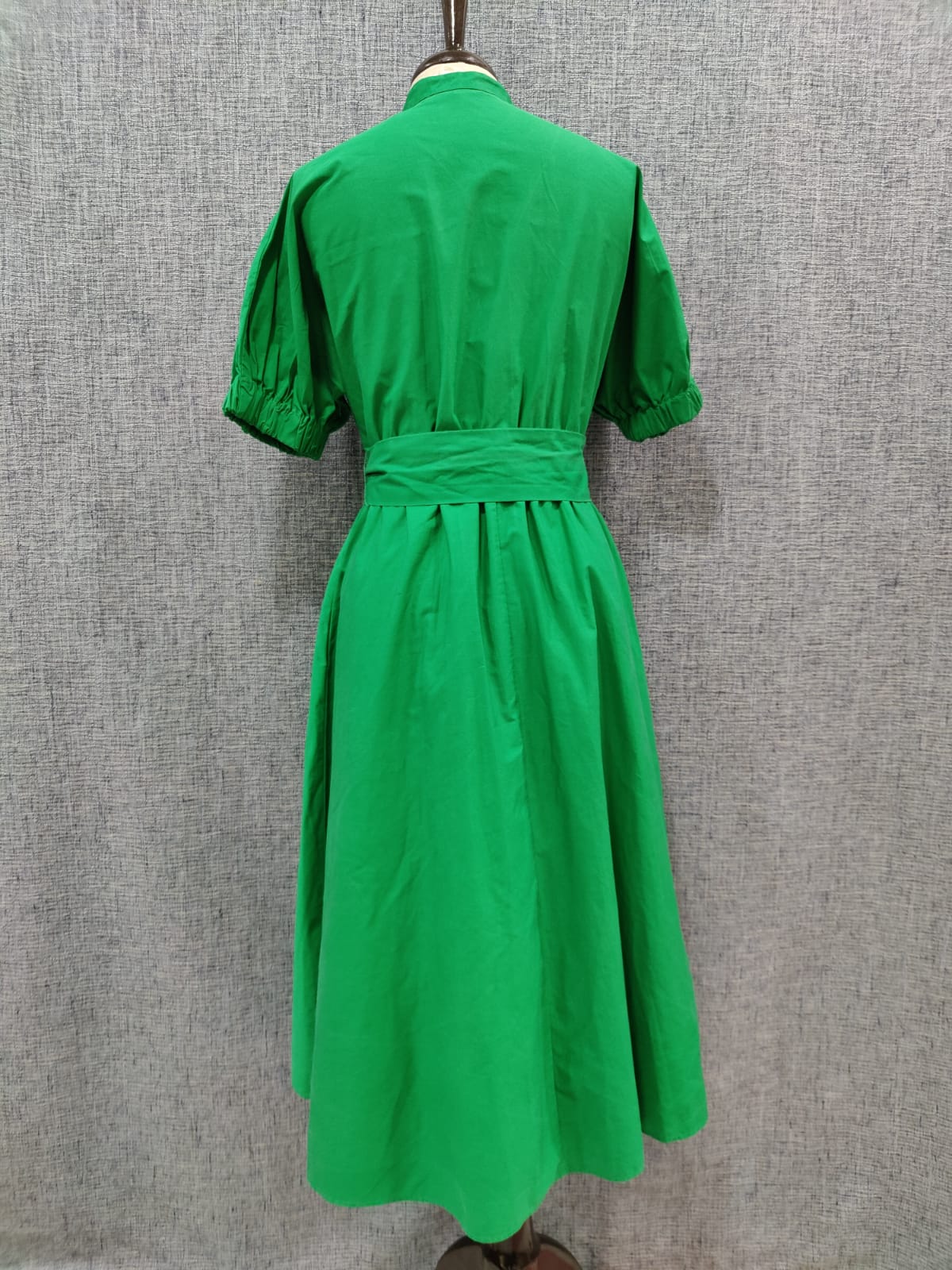 ZARA Green Half Sleeves Long Dress | Relove