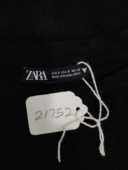 ZARA Black Knotted Half Sleeve Top | Relove
