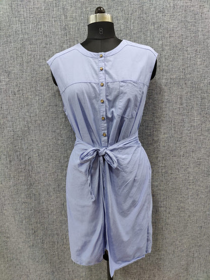ZARA Lilac Blue Sleeveless Dress | Relove