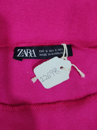 ZARA Pink Half Sleeve Crop Top | Relove