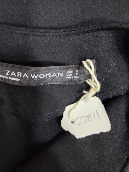 ZARA Solid Black Short Sleeve Dress | Relove