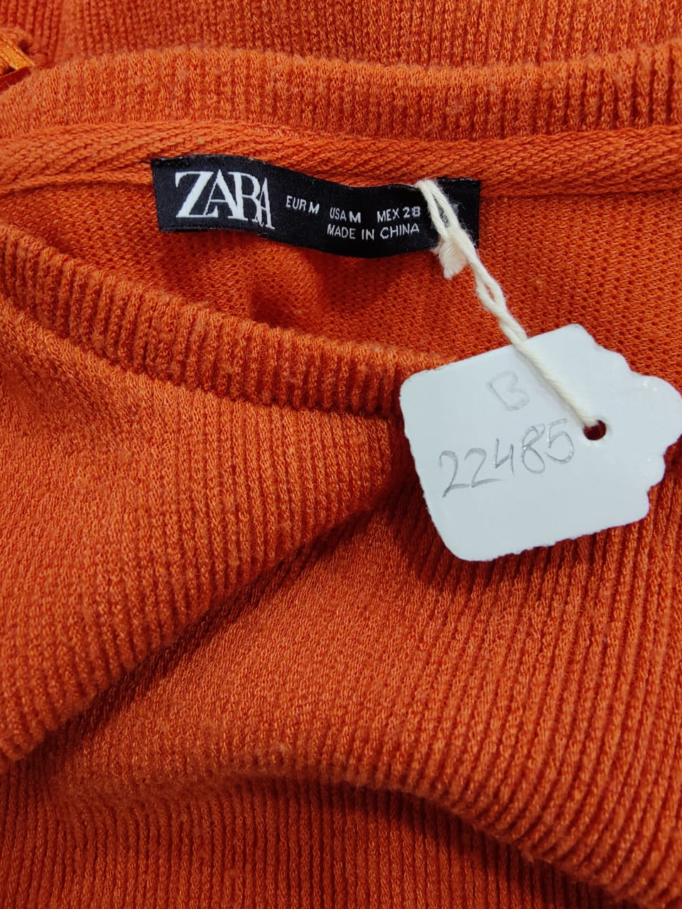 ZARA Orange Knit Sweater | Relove