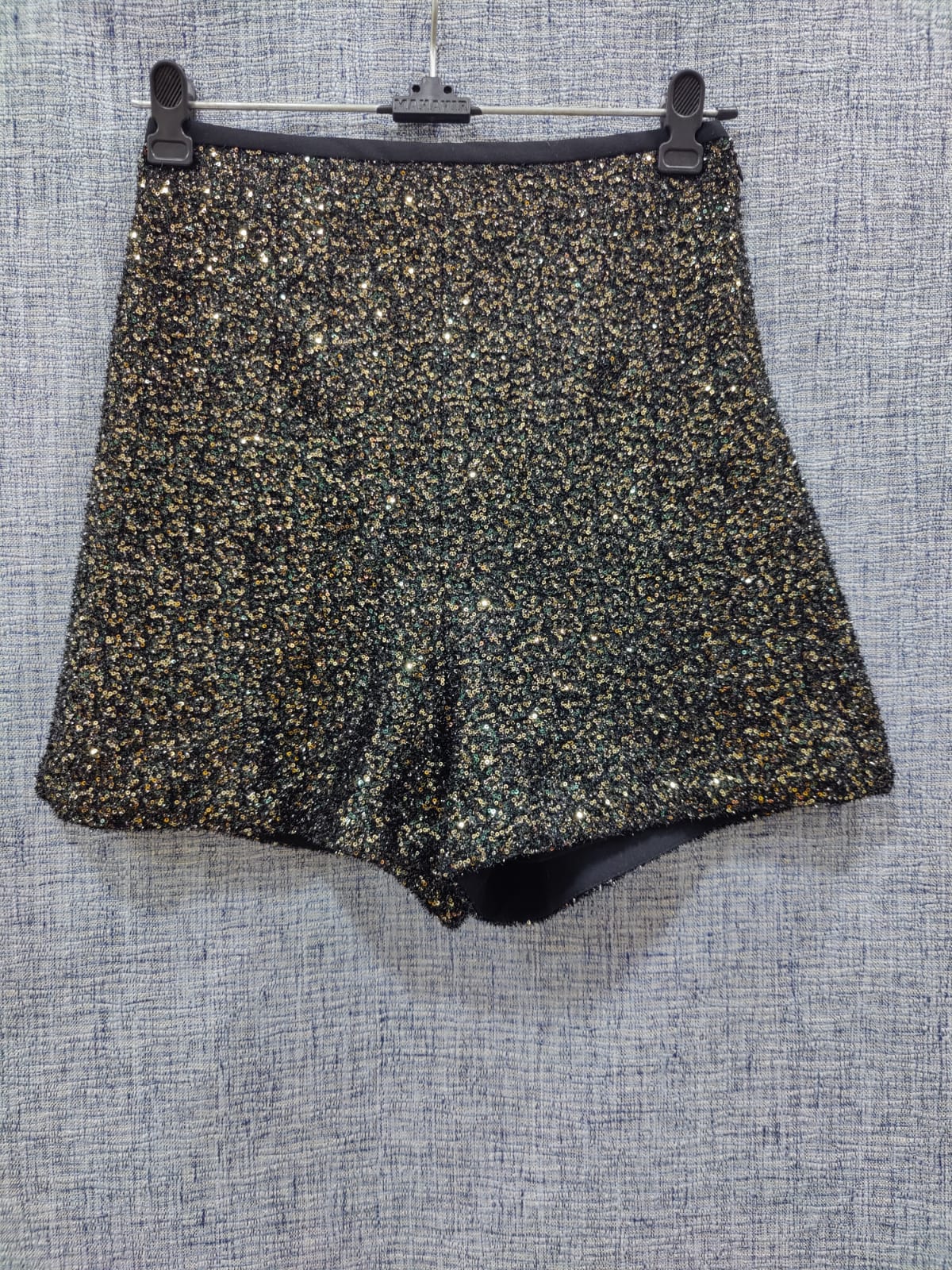 ZARA Black Glittered Shorts | Relove