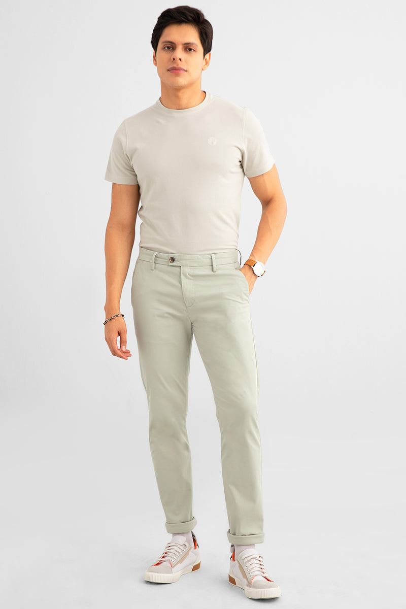 All-Day Pale Green Chino - SNITCH