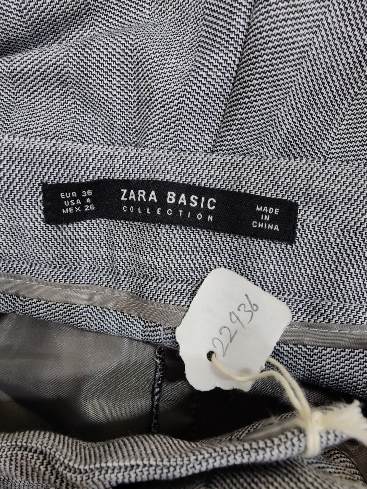 ZARA Grey Pants with Pockets