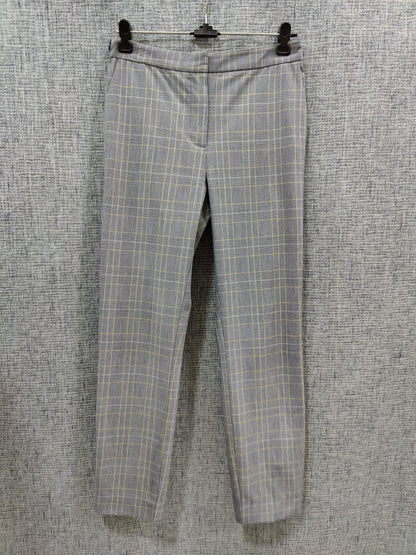 ZARA Grey And Yellow Plaid Trouser Pants | Relove
