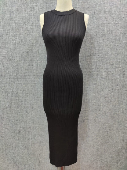 ZARA Solid Black Side Cutout Dress | Relove