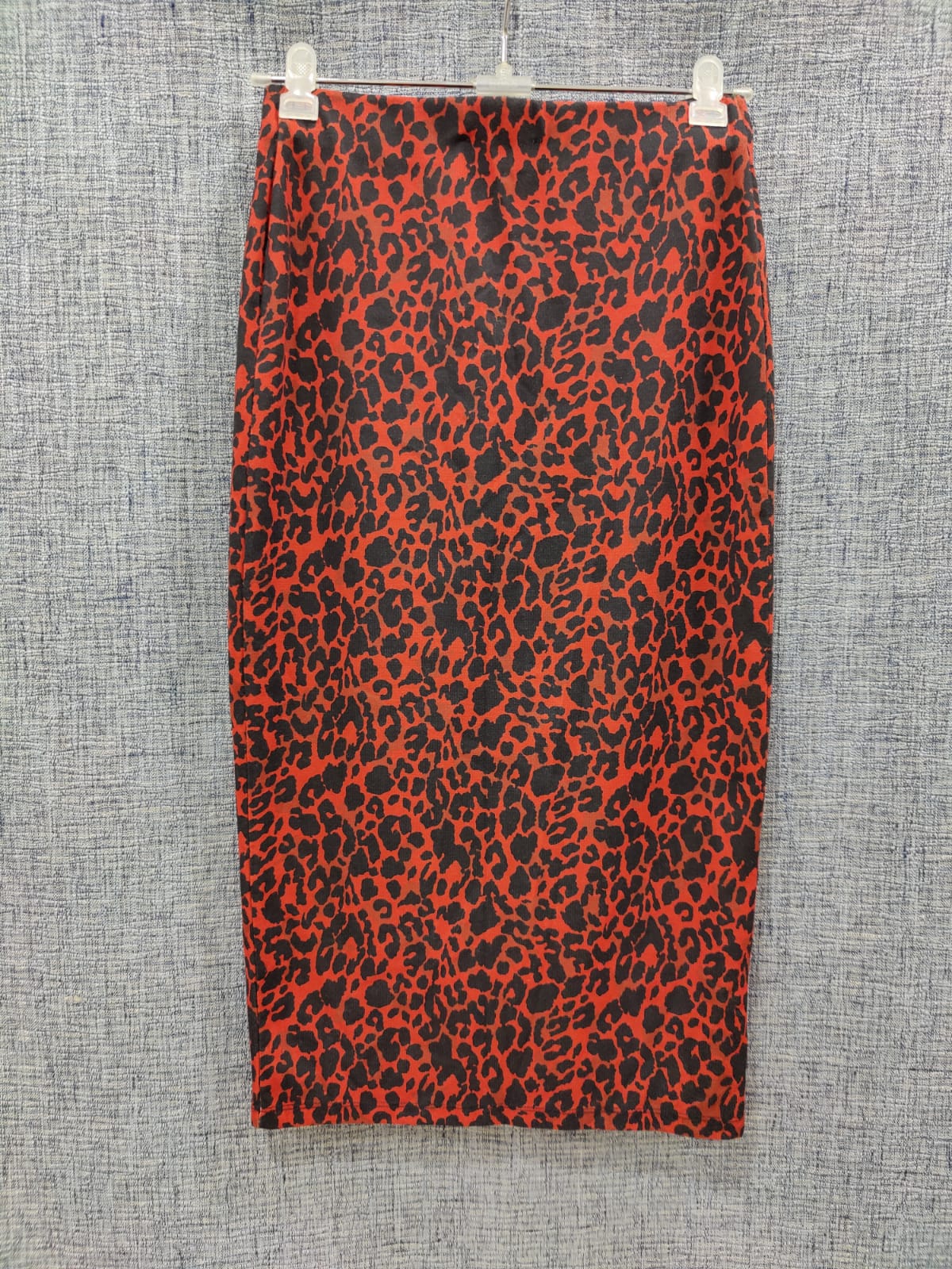 ZARA Dark Orange and Black Leopard Print Skirt | Relove