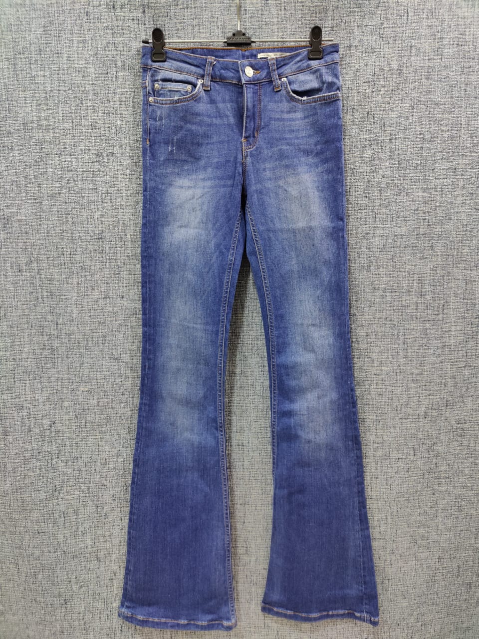 ZARA Blue Wash Bell Bottom Jeans | Relove