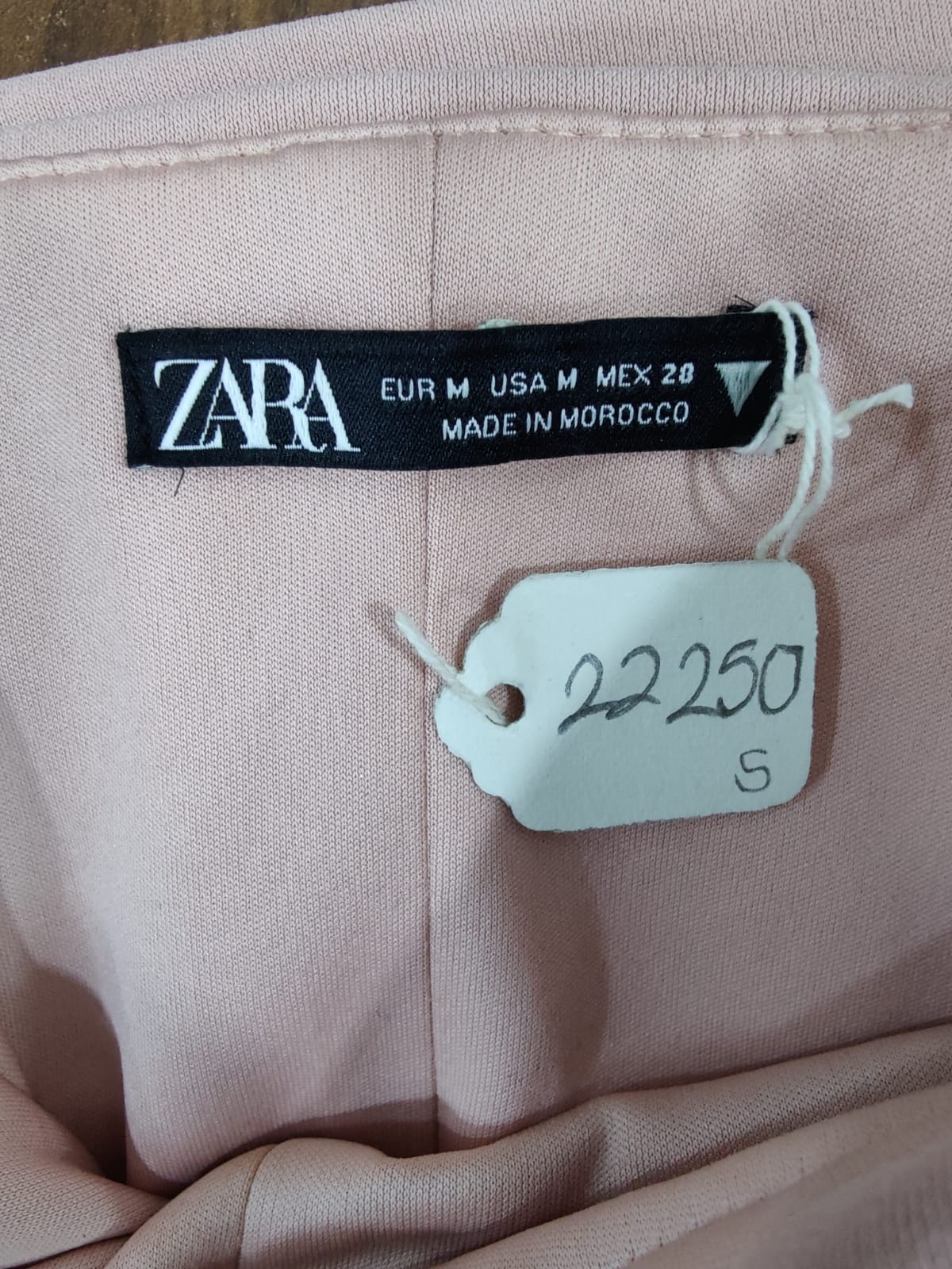 ZARA Pink Pleated Strapless Crop Top | Relove