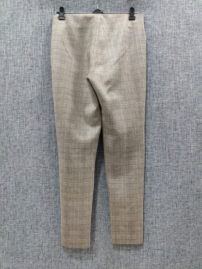 ZARA Grey Checks Pattern Trouser Pants | Relove