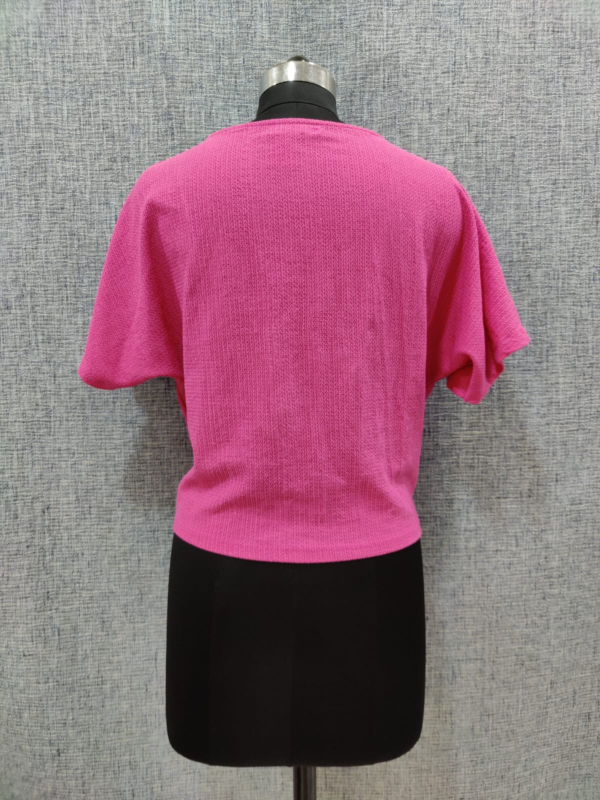 ZARA Pink Ruched Half Sleeve Crop Top | Relove