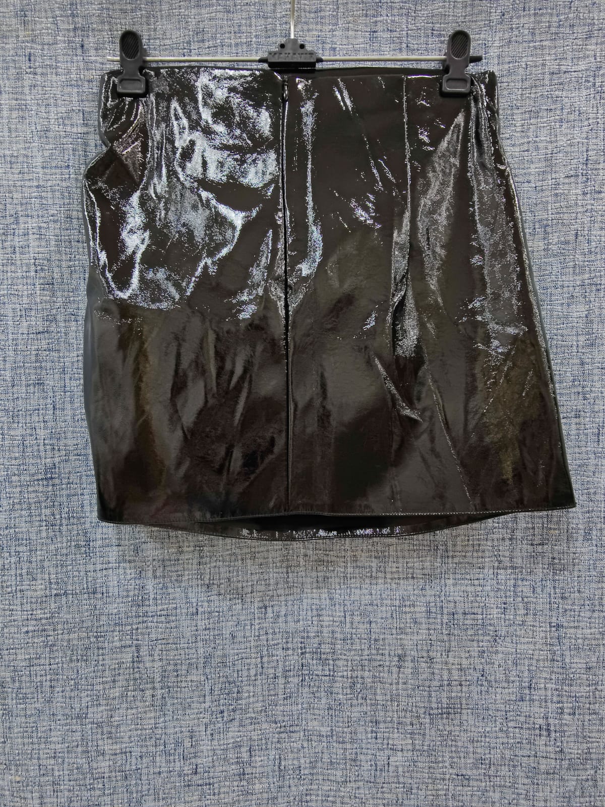 ZARA Metallic Black Ruched Skirt | Relove