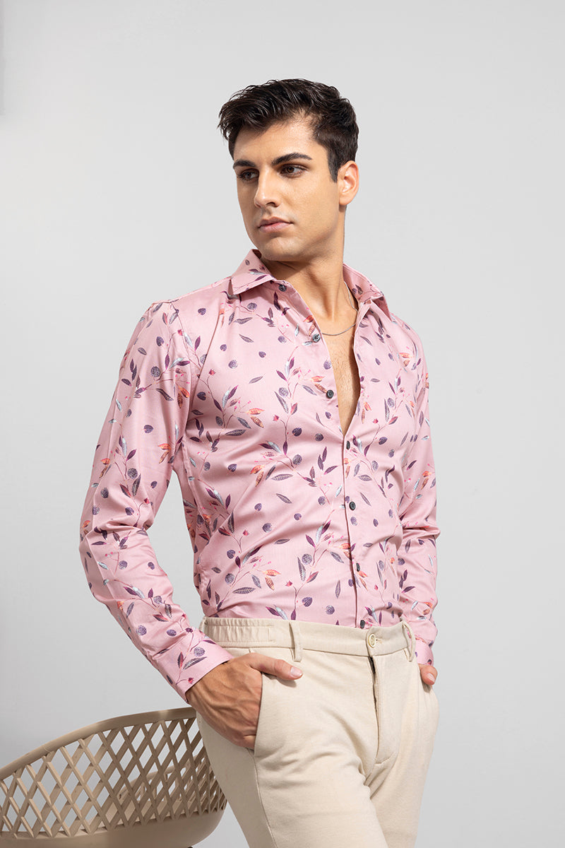 Season Pink Printed Shirt | Relove