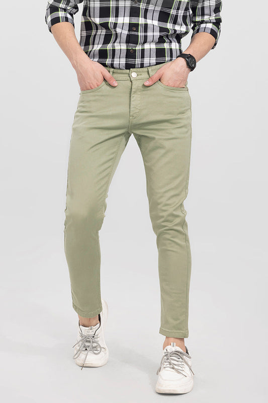 Voguish Green Cotton Pant | Relove