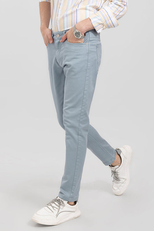 Voguish Blue Cotton Pant | Relove