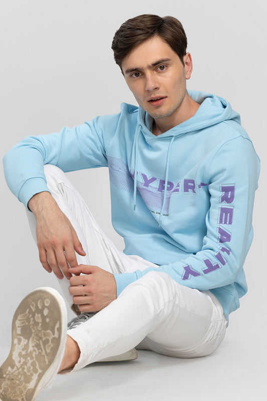 Hyper Reality Blue Hoodie | Relove