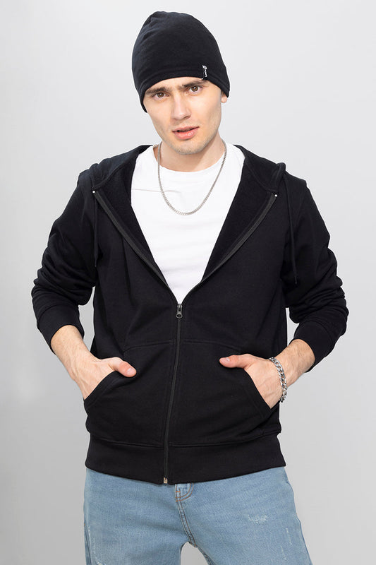 Rollick Black Hoodie | Relove