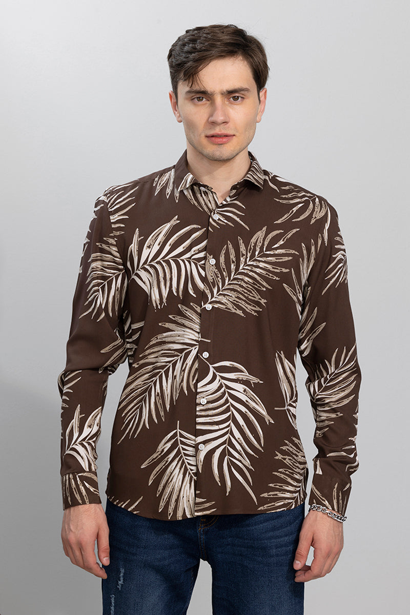 Cucas Palm Brown Shirt | Relove