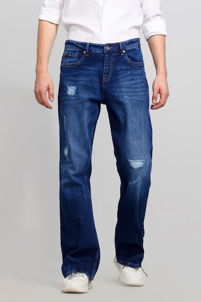 Dalton Pebble Blue Bootcut Jeans | Relove
