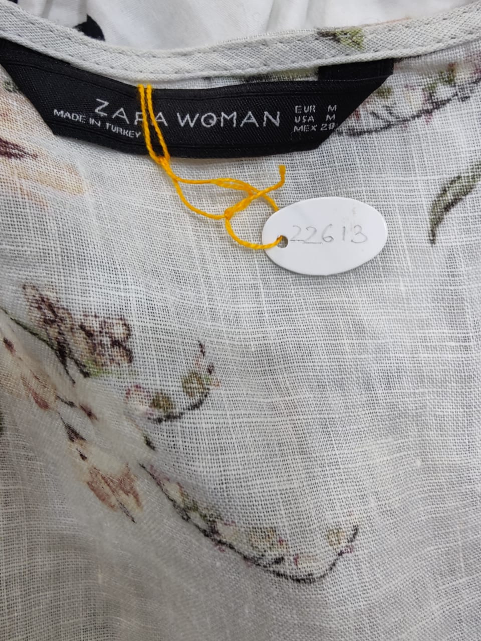 ZARA Printed Linen Top | Relove