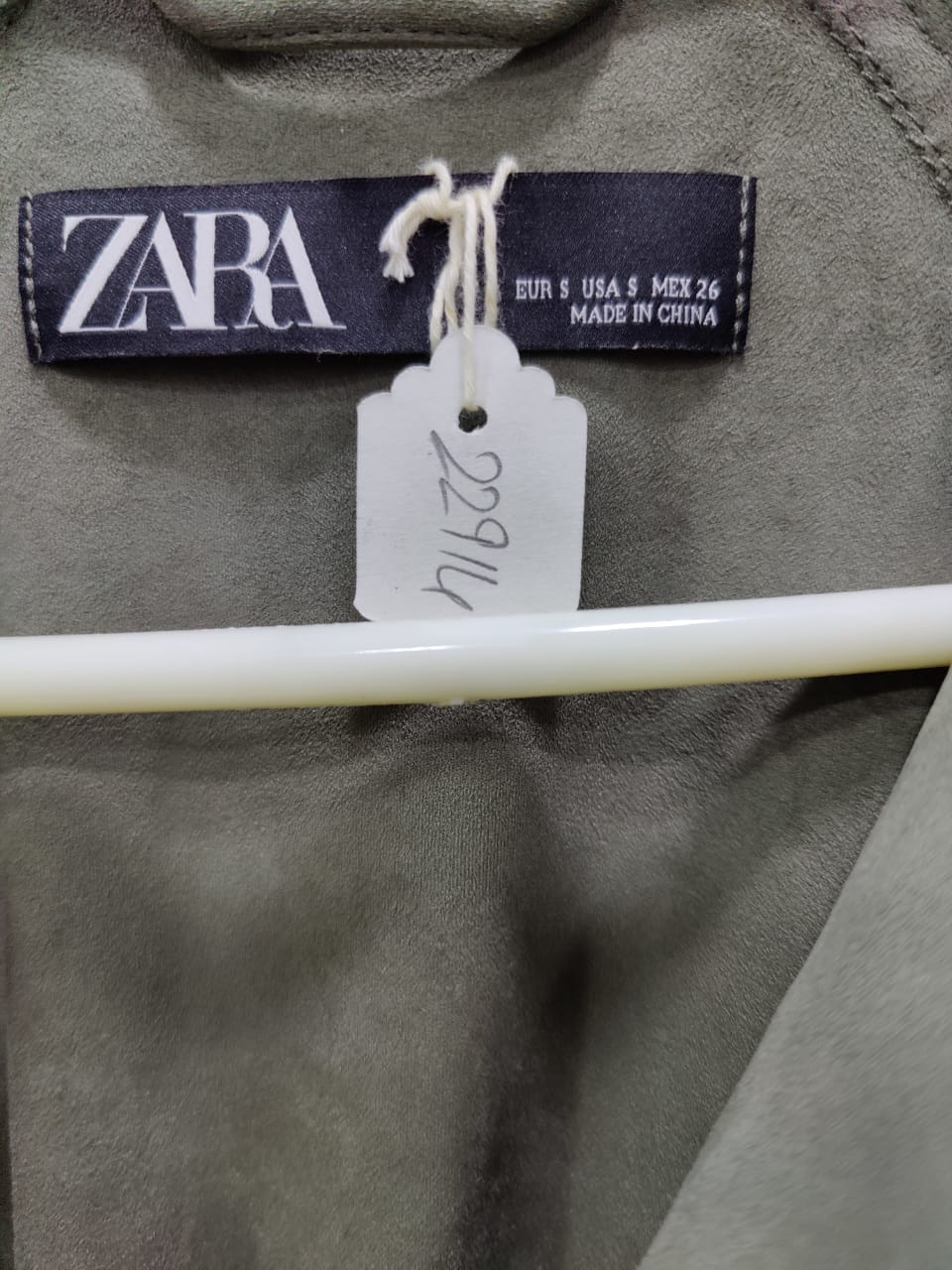 ZARA Military Green Long Coat | Relove
